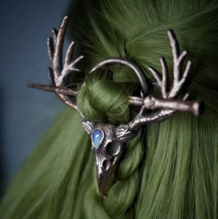 Deer Skull Hair Pin