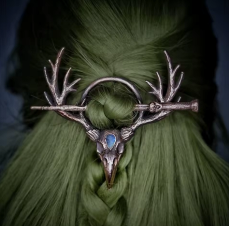 Deer Skull Hair Pin